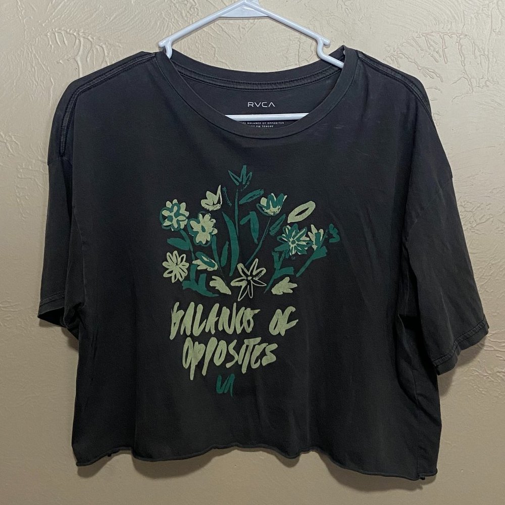 Grey RVCA crop top